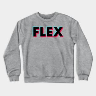 Flex Glitch Black Crewneck Sweatshirt